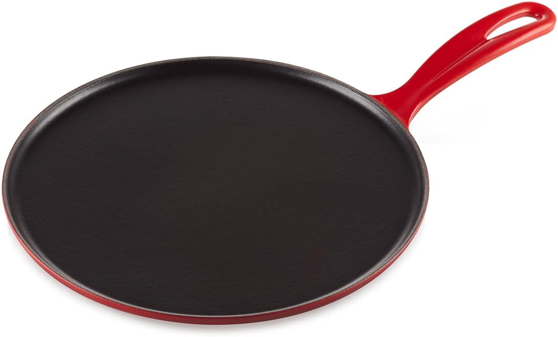 Le Creuset Enameled Cast Iron Crepe Pan with Rateau and