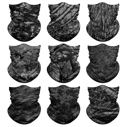 Neck Gaiter for Men Women Headwear Bandana Head Wrap Face Scarf Mask Cover Warmer Balaclava-Seamless & Versatile