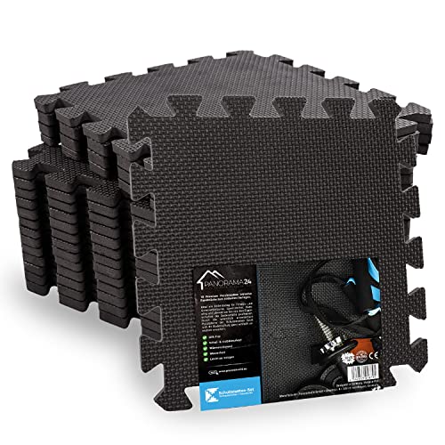 Schutzmatten Set Puzzlematte Bodenschutz Matte - 36 Puzzle Bodenschutzmatten Unterlegmatte | Fitnessmatte Turnmatte Sportmatte Trainingsmatte Boden Schutz, Sport Fitnessraum Keller Garage Fitness Pool Cover