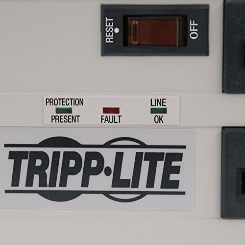 Tripp Lite Isobar8Ultra Isobar 8 Outlet Surge Protector Power Strip, 12Ft Cord, Right-Angle Plug, Metal Lifetime Limited Warranty & Dollar 50,000 Insurance White #TOP1