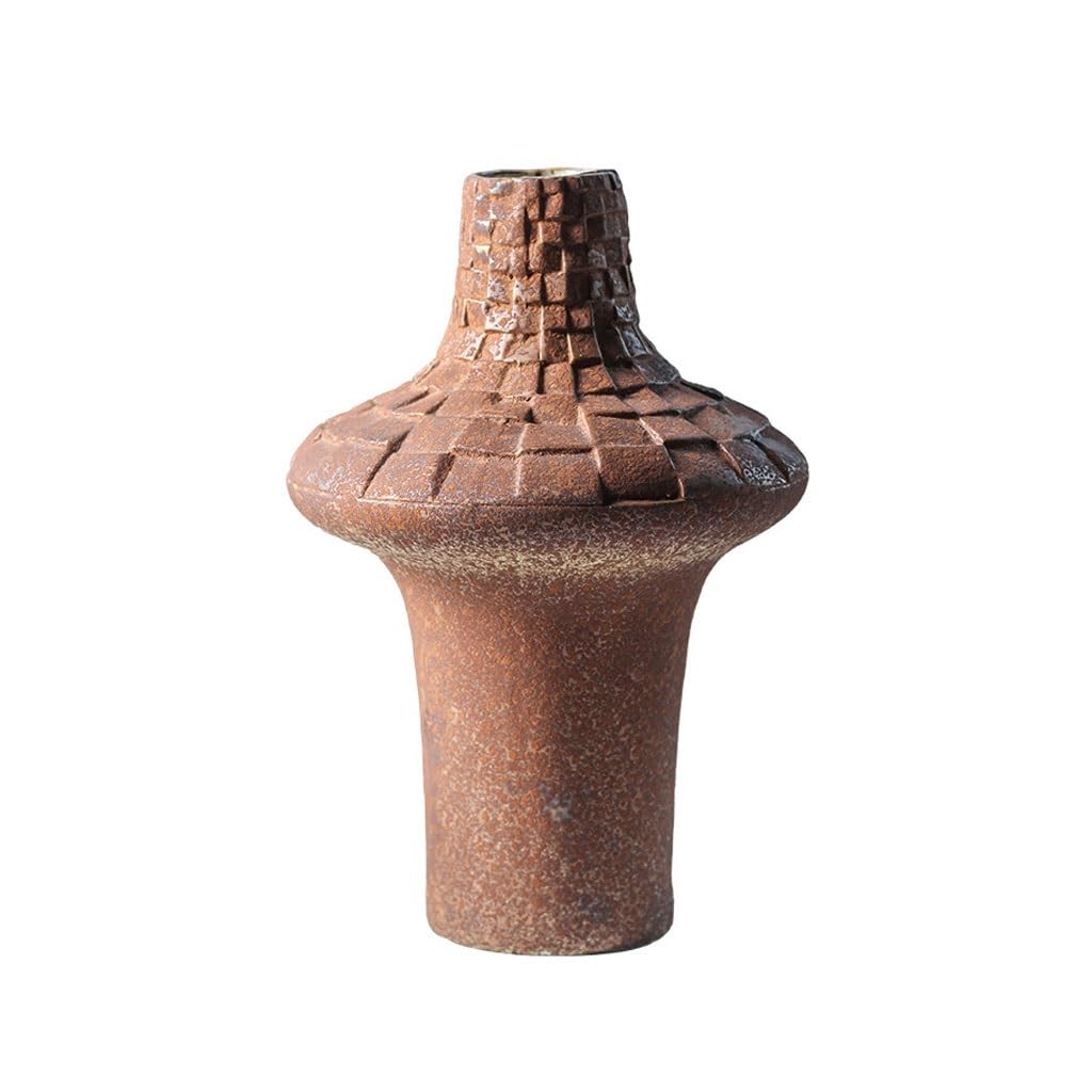 Afgfghes A Vase For Flowers Ceramic Vase Retro Home Hotel Ornaments Living Room Indoor Desktop Flower Rrangement Container Decorations For Living Room