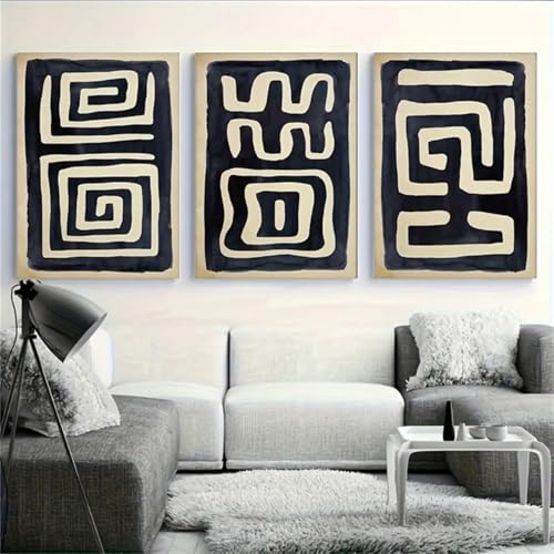 Décoration de chambre moderne : triptyque calligraphique encadré - 3