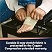 Copper Compression Arch Support - 2 Pain Relief Foot Care Brace Sleeves for Plantar Fasciitis, Heel Spurs - Wide & Narrow Feet - Flat Feet & Fallen Arches, High Arch - One Size - 1 Pair Black