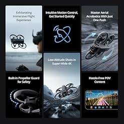 Alternative view of Avata 2 FPV Drone with 3-Battery Fly More Combo, 4K Video, 128GB Memory, Landing Pad, 2 Year Warranty, Gray, Beginner to Advanced