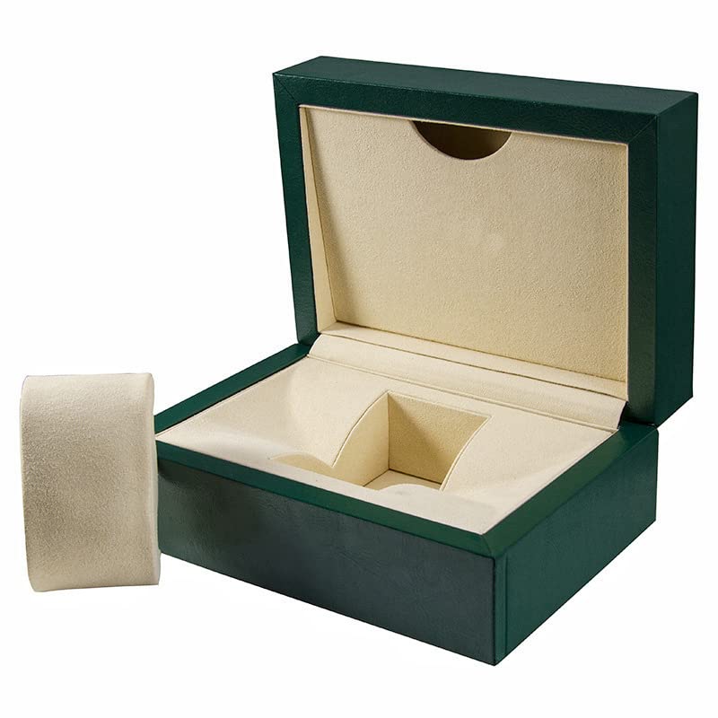 Caja exhibición reloj Caja almacenamiento reloj madera verde mejorada con almohada Caja reloj gama alta para Ro-le-x Day-to-na G-M-T Su-bma-rin-er