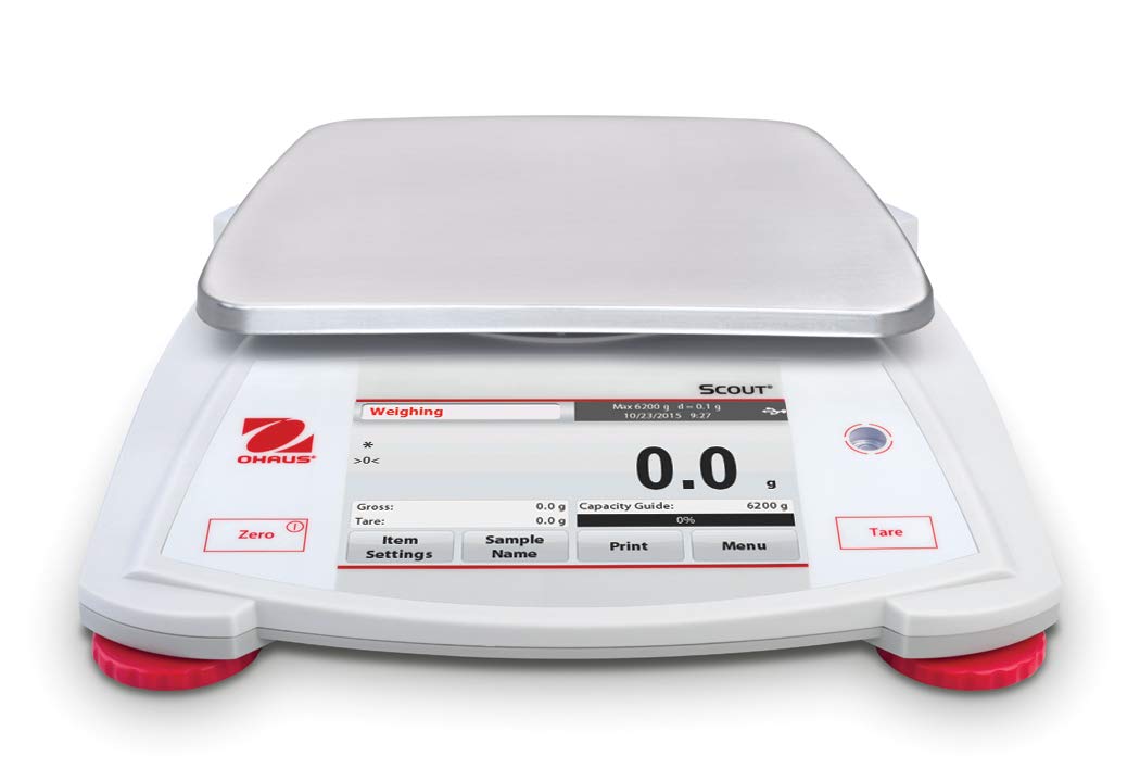 OHAUS 30253015 Model STX6201 Scout Balance, 6200 g Capacity x 0.1 g Readability