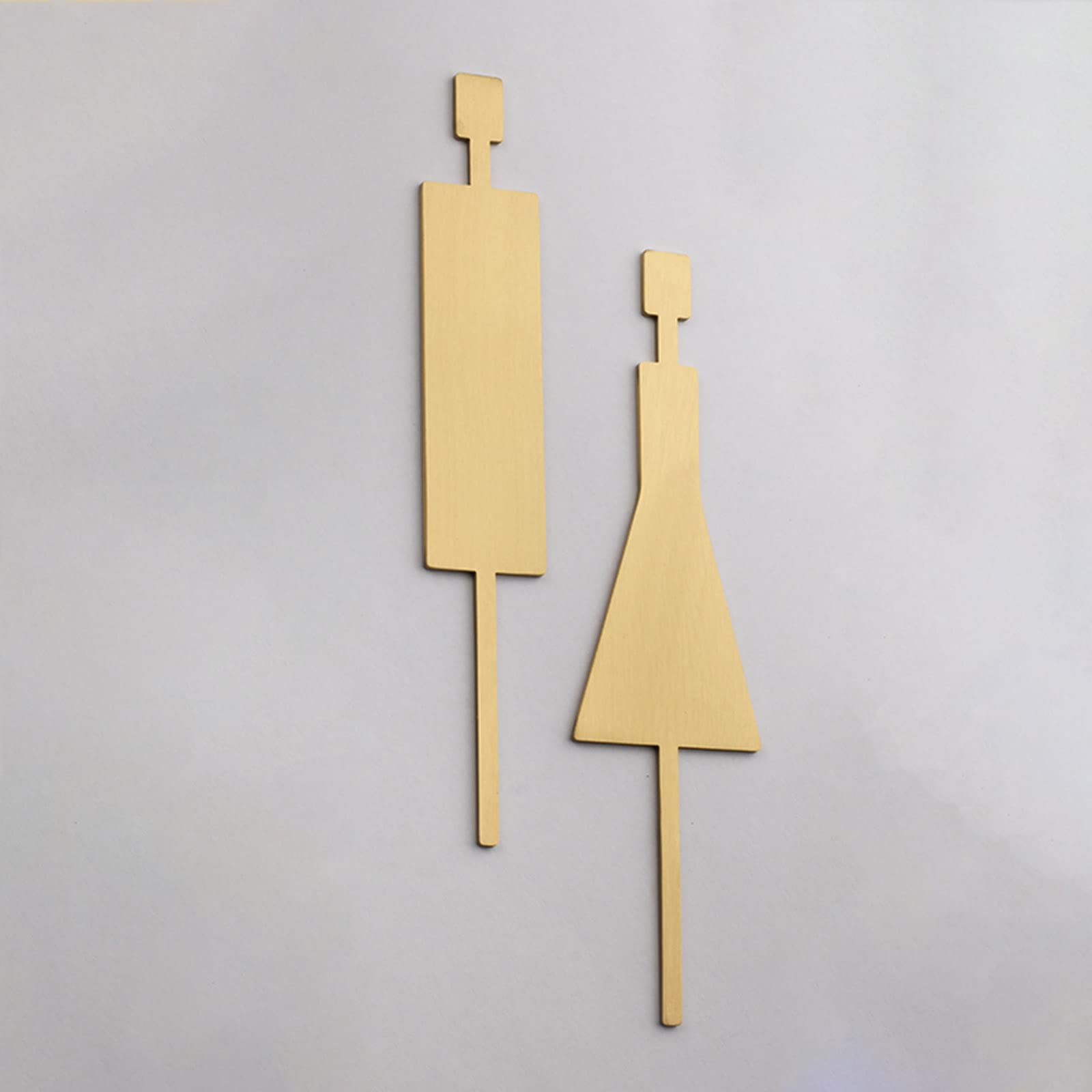 Letrero para puerta de baño, letrero de baño, letreros de latón para puerta de bes y mujeres, letrero/cartel para puerta de baño, para negocios, hogar, oficina y restaurantes, A, talla única