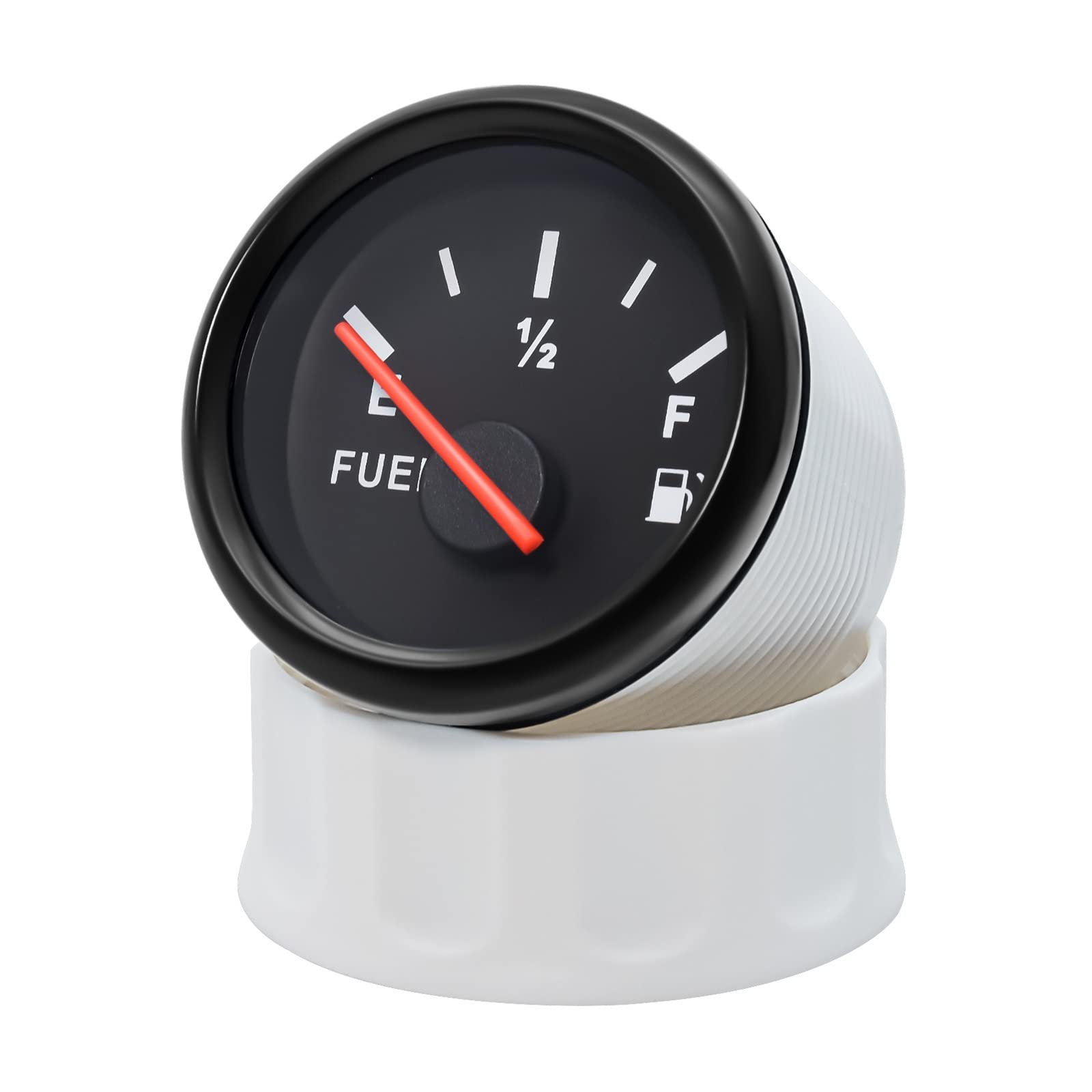 Cfwwsaq G Liquid Level Meter, Red Backlight Fuel Auge 52Mm With Fuel Level Sensor 125Mm 175Mm 225Mm 275Mm 0-190Ohm Oil Tank Level Indicator Meter For Boat(Only)
