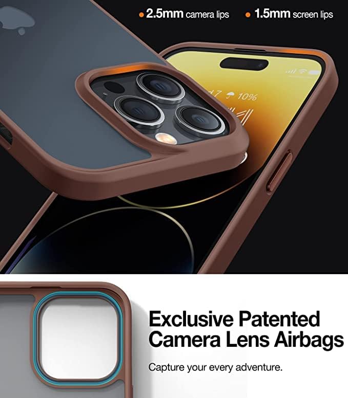 Miniatura 3 de TORRAS Funda diseñada a prueba de golpes para iPhone 14 Pro Max protección contra caídas de grado militar a prueba de golpes, funda protectora negra