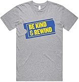 Be Kind Rewind '90s Nostalgia Shirt, X-Large, Sport Grey