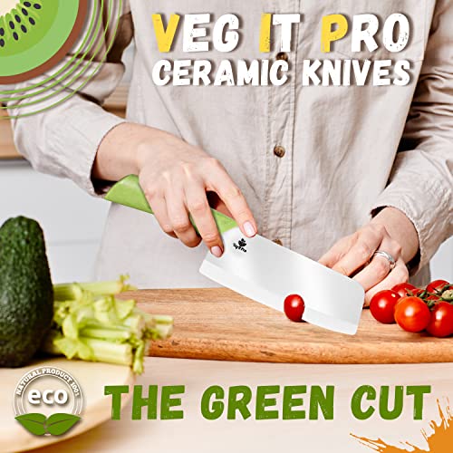 Vegitpro 6.5" Vegetable Knife For Kitchen + Vegetable Cutting Knife +Sharp Chopping Knife +Made Of All Natural And Recylable Materials + Blade Sheath #TOP3