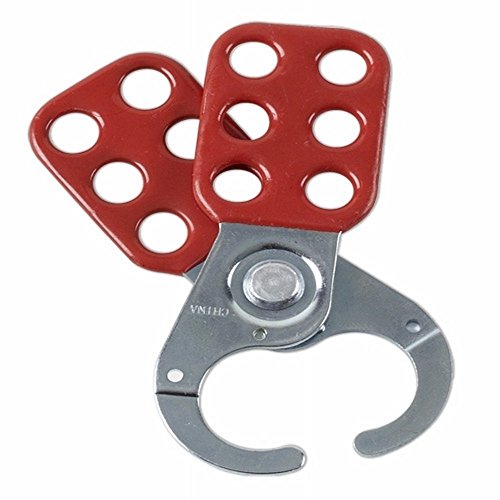 Brady - 65375 Steel Lockout Hasp with Vinyl-Coated Handle, 1" Inside Jaw Diameter (Pack of 12)