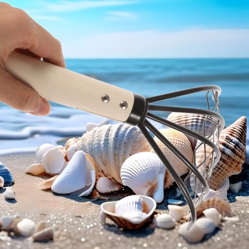 Rastrillo para playa con mango de madera GANAZONO miniatura 5