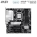 MSI PRO B850M-P WiFi Motherboard, ATX - Supports AMD Ryzen 9000/8000 / 7000 Processors, AM5 - DDR5 Memory Boost (8200+ MT/s OC), PCIe 5.0 x16 & 4.0 x16, M.2 Gen5, Wi-Fi 7, 5G LAN