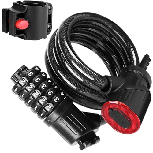 ROYJJ Smarted - Bicicleta recargable integrada con carga de luz automática, antirrobos, durabilidad, accesorio de ciclismo