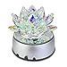 ASENTE 4 LED Rotating Display Stand - Glass Sculpture Light Base and Lighted Base for Glass Art - Light Display Base - LED Display Base w/ Color Changing Lights