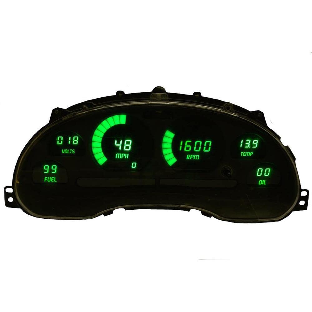 LED Digital Instrument Cluster for 1994-2004 Ford Mustang – High-Performance Upgrade (Green) DP7009G