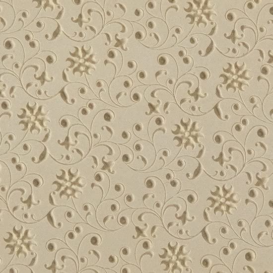 Cool Tools - Flexible Texture Tile - Floral Curls Embossed - 4