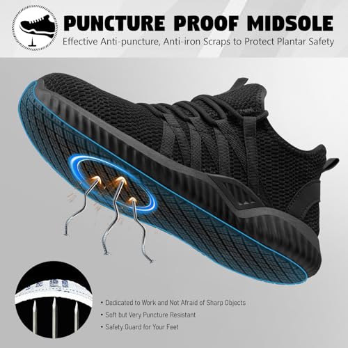 Steel Toe Shoes for Men Women Non Slip & Waterproof Safety Work Sneakers3