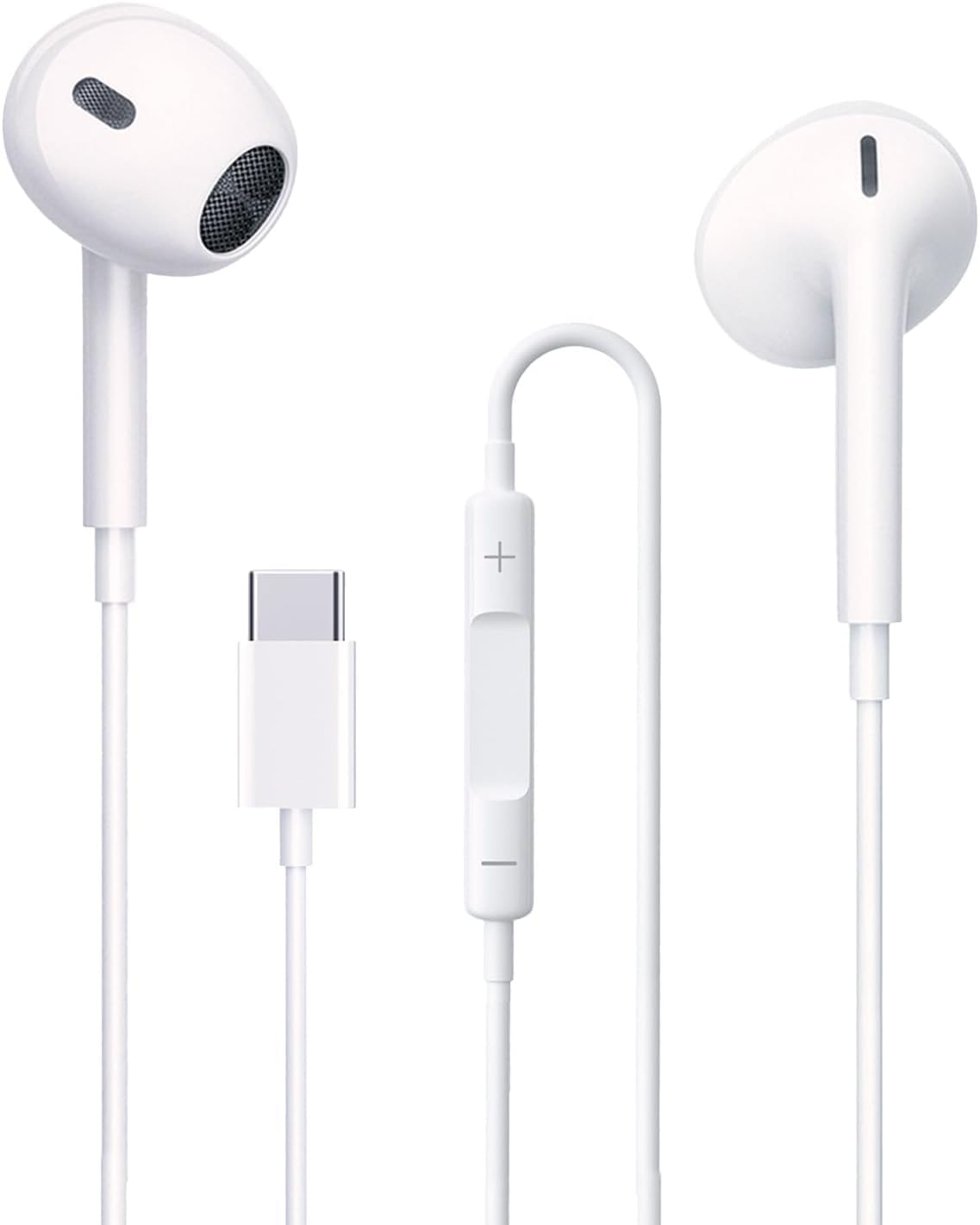 USB C Kopfhörer, in Ear Kabel Kopfhörer, Type C Kopfhörer mit Mikrofon und Lautstärkeregler, HiFi-Stereo, kraftvoller Bass und kristallklares Audio Kompatibel mit Phone 16 15, Huawei, Samsung, Xiaomi