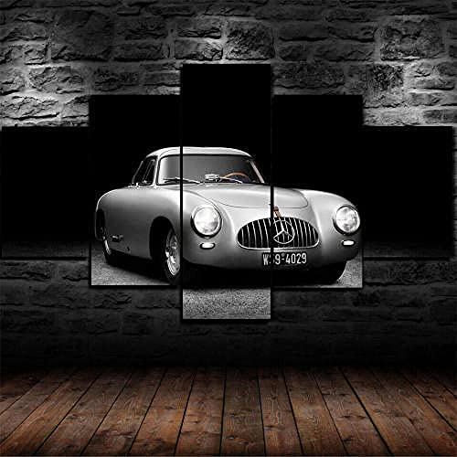 Tableau Multi Panneau Idée Cadeau Originale Toile Voiture Classique YUANJUN - 2