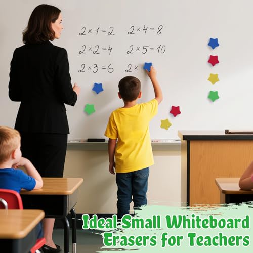 Image of 24Pcs Strong Magnetic Dry Erase Eraser, Classroom Must Haves, Star
