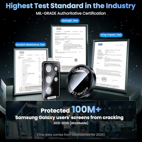 Uyiton for Samsung Galaxy S25 Ultra Camera Lens Protector, Unique Design - image 6
