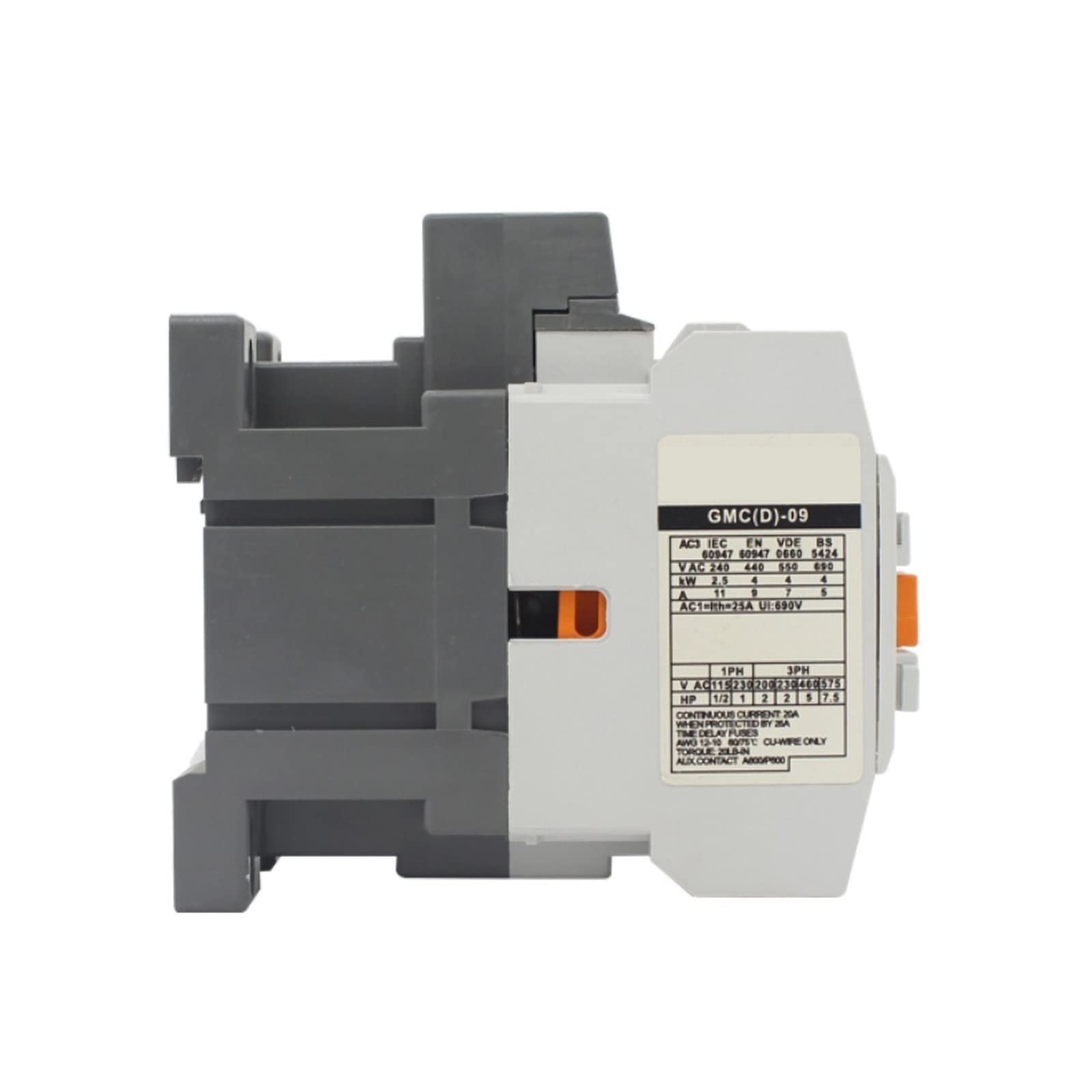 Contattore magnetico dell'ascensore di protezione del motore elettrico trifase 220VAC 1 pz