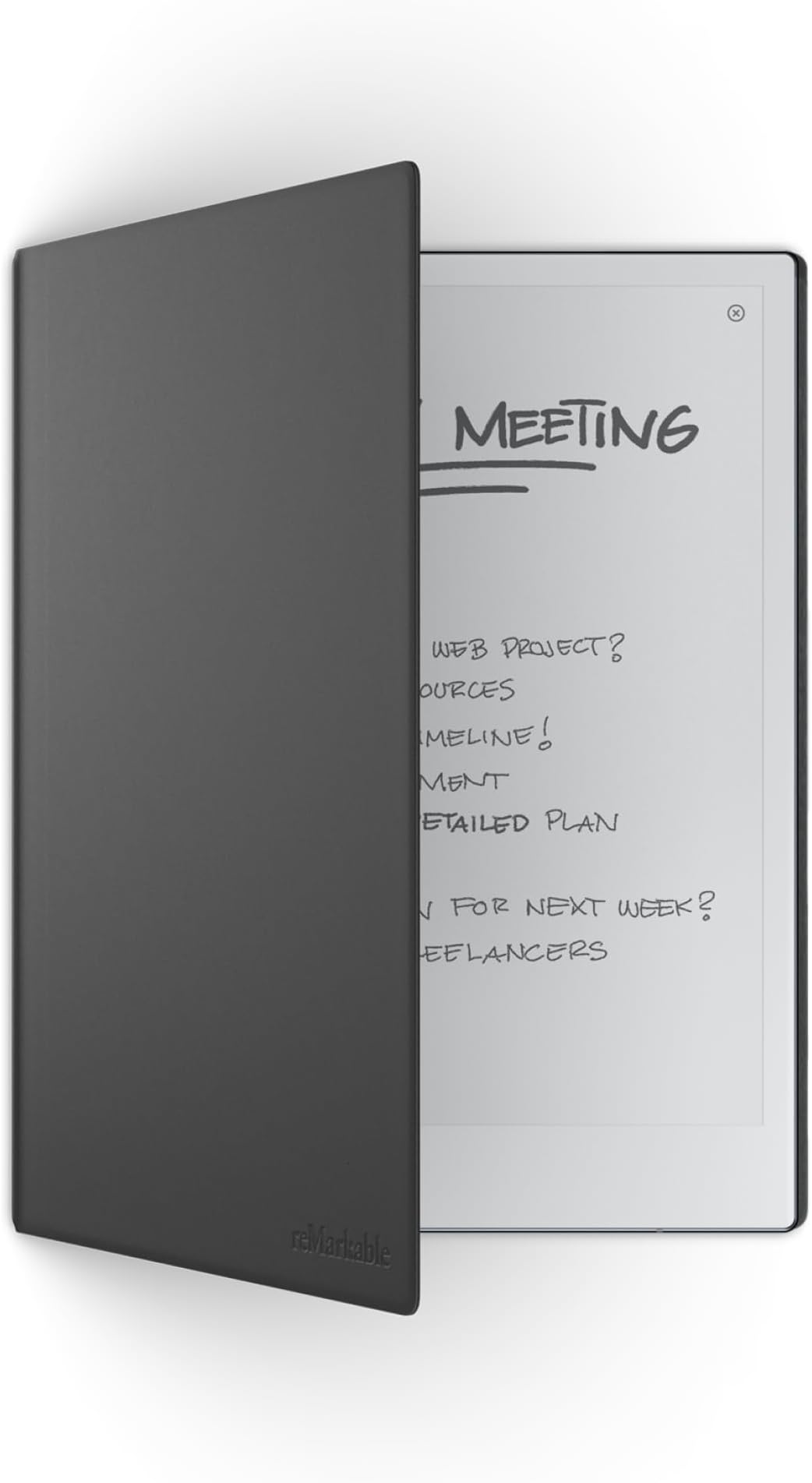 reMarkable Book Folio - The official Book Folio for keeping your reMarkable safe. - Premium Leather - Black