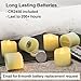 Flameless LED Tealight Candles with Timer - Unscented Outdoor Flickering Warm White Flame Fake Candles, Battery Operated - 6 Set x 1.3