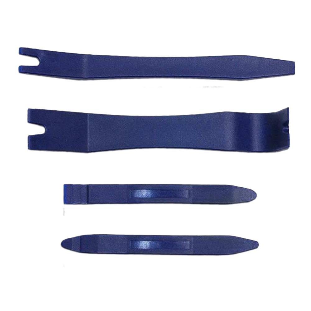 4 UNIDS Vehículo Radio de Coche Estéreo Moldura Clip de Puerta Panel de Plástico Recorte Tapicería Extracción Palanca Kit de Herramientas Compatible con Vehículos Automotrices