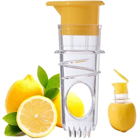 LINYIJOY Manual Citrus Juicer with Lid Cover