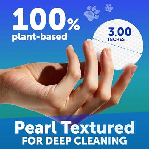 Image of Dog Ear Wipes - 100 Count - Unscented Ear Wipes for Dogs 100% Plant-Based