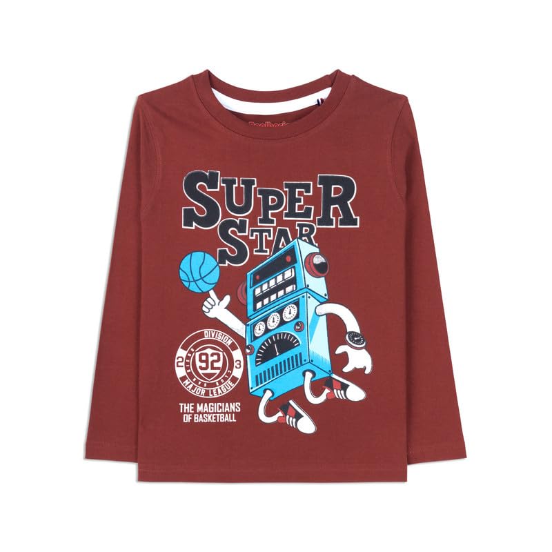 Image of Real Basics Boy's Full Sleeve Regular Tshirt (Pack of 1)