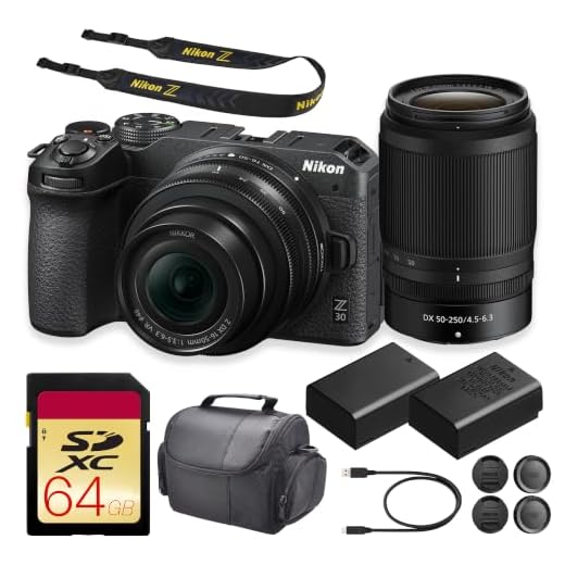 Nikon Z30 Mirrorless Camera with 16-50 & 50-250mm Lens (1743) Bundle