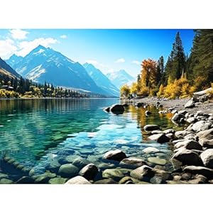 500 Piece Puzzle for Adults, Jigsaw Puzzle,Glacier Park Jigsaw Puzzles 500 Pieces Birthday Party for Family Kids and Adults Funny Puzzle for Adults