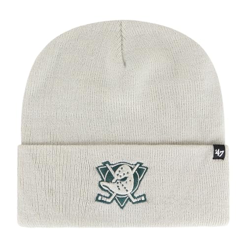 Bonnet Anaheim Ducks '47 Brand tricot d'hiver chaud couleur bone style haymaker