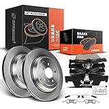 A-Premium 12.99 inch (330mm) Rear Vented Disc Brake Rotors + Ceramic Pads kit Compatible with Select Mercedes-Benz Models - X164 GL320/GL350/GL450/GL550, W164 ML320/ML350/ML450/ML500, W251 R320/R350