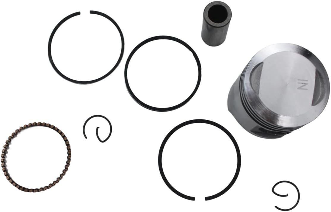 50cc Engine Cylinder Head Piston Ring Gasket Top End Rebuild Kit Replacement for ZB50 1988 CRF50F 2004-2008 XR50R 2000-2003 Z50RD 1986 Z50A 1969-1978 Z50R 79-99 Z50 XR50 CRF50 Dirt pit bike