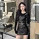Wetlook Sexy Mini Skirt Vinyl PVC Women’s Short Skirt with Zip Party Clubwear Skirts