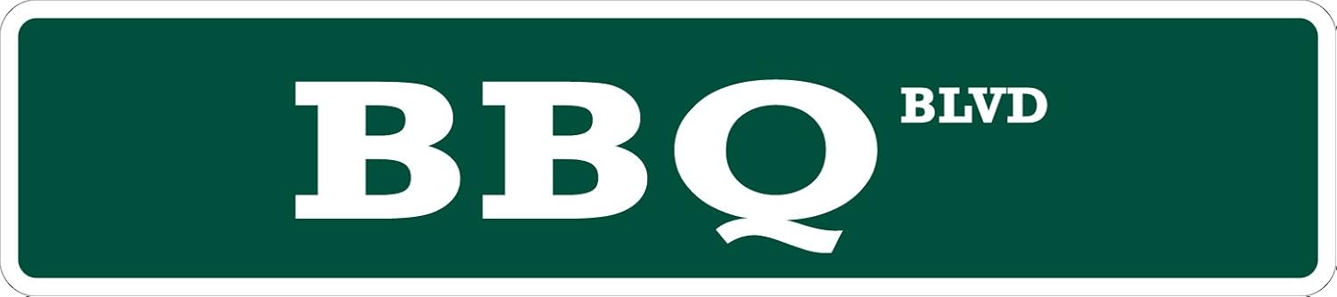 Bbq 4 x 18 Novelty Metal Street Sign Aluminum SS 503
