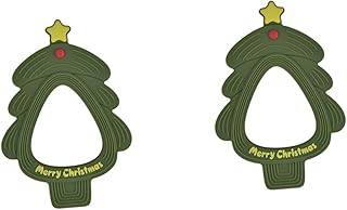 Toyvian 2 Peças Mordedor De Árvore De Natal Brinquedos Para Bebês Brinquedos Infantis Mordedor Molar Brinquedos Para Bebês Brinquedos Para Bebês Brinquedos De Mastigar Brinquedos De