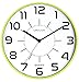 Produktbild Unilux Wanduhr pop 28,5cm in grün, großes Ziffernblatt, ohne Ticken