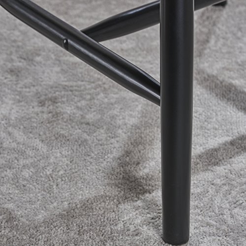 Christopher Knight Home Declan Farmhouse Cottage High Back Spindled Rubberwood Dining Chairs, 2-Pcs Set, Black #TOP4