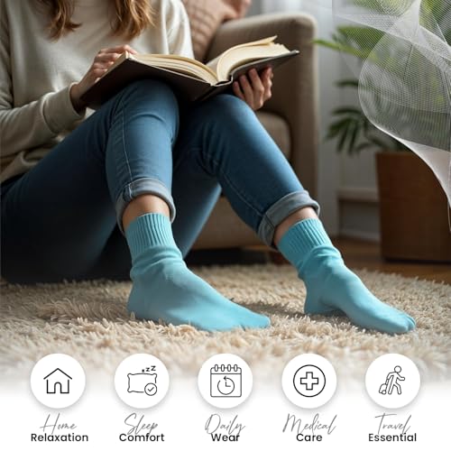 Image of Sierra Socks Women's Cotton Diabetic Ankle Socks, 3 Pair