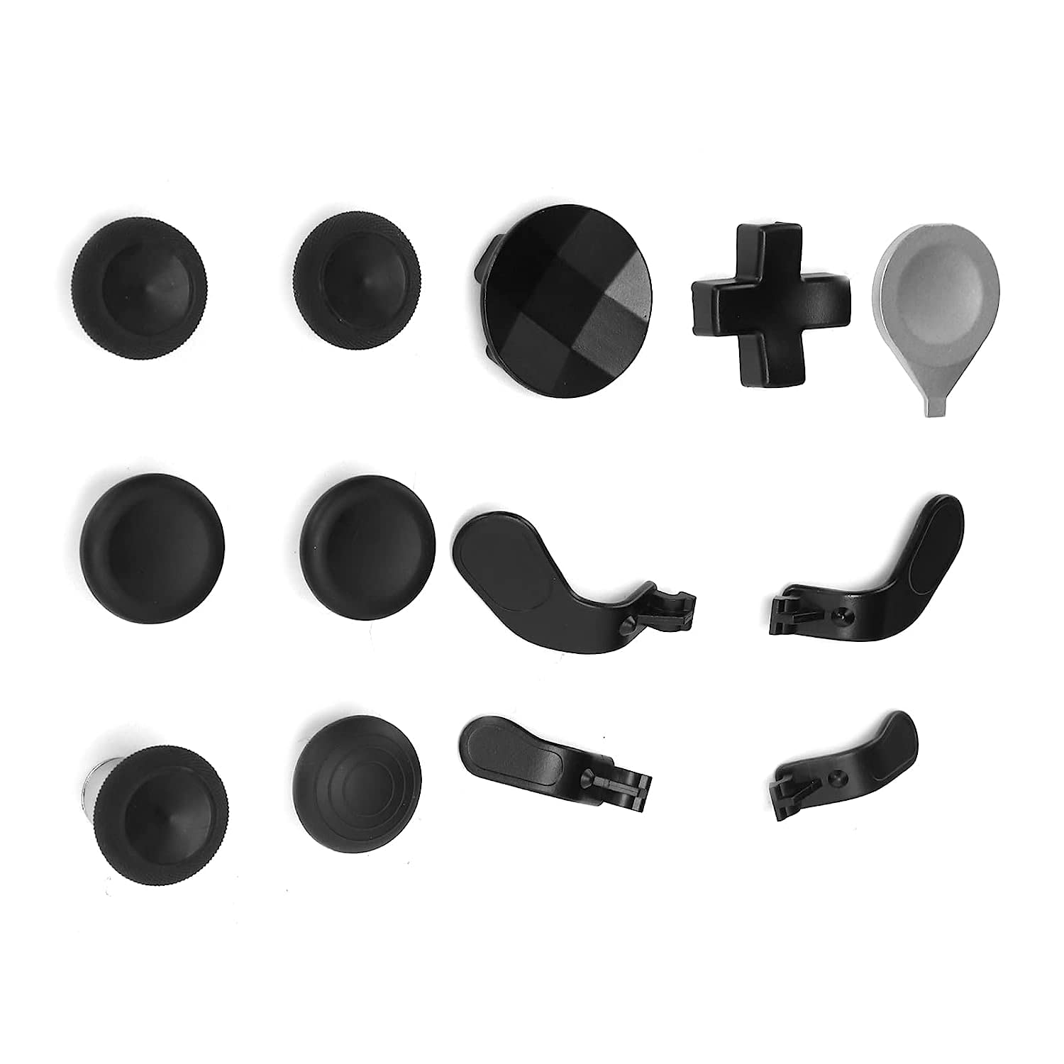 Metal Replacement Thumbsticks, Accessory Replacement for Firm and Durable Smooth and Comfortable Personalized for Elite Series 2 Controller(Black)