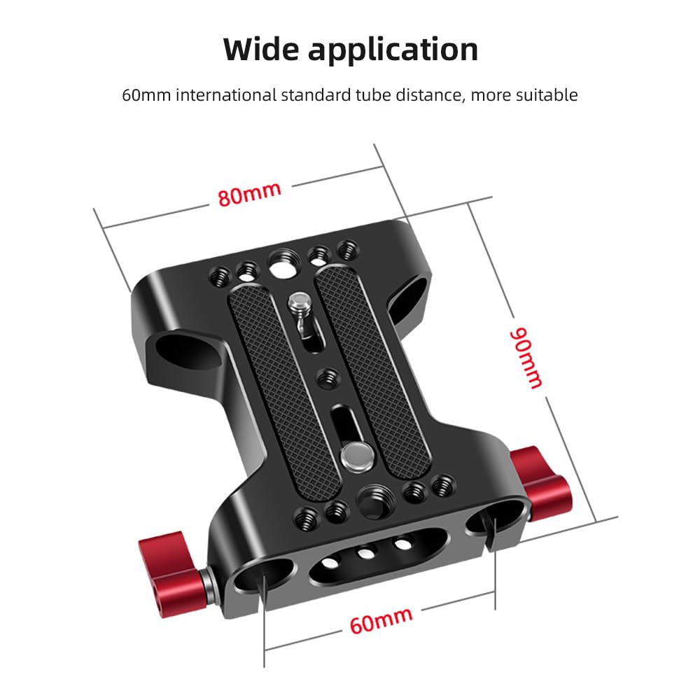 Piastra base della fotocamera Design leggero per il di supporto dell'impianto DSLR Lega di alluminio