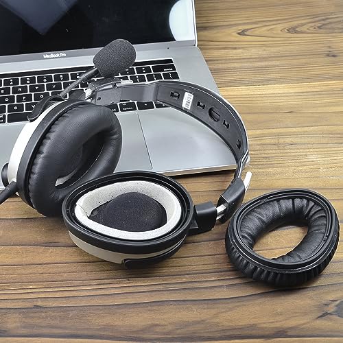 JOYSOG Zulu Ear Pads, Soft Leather Replacement Earpads Cover/mic muff for Lightspeed Zulu,Sierra, Zulu.2 - Image 2