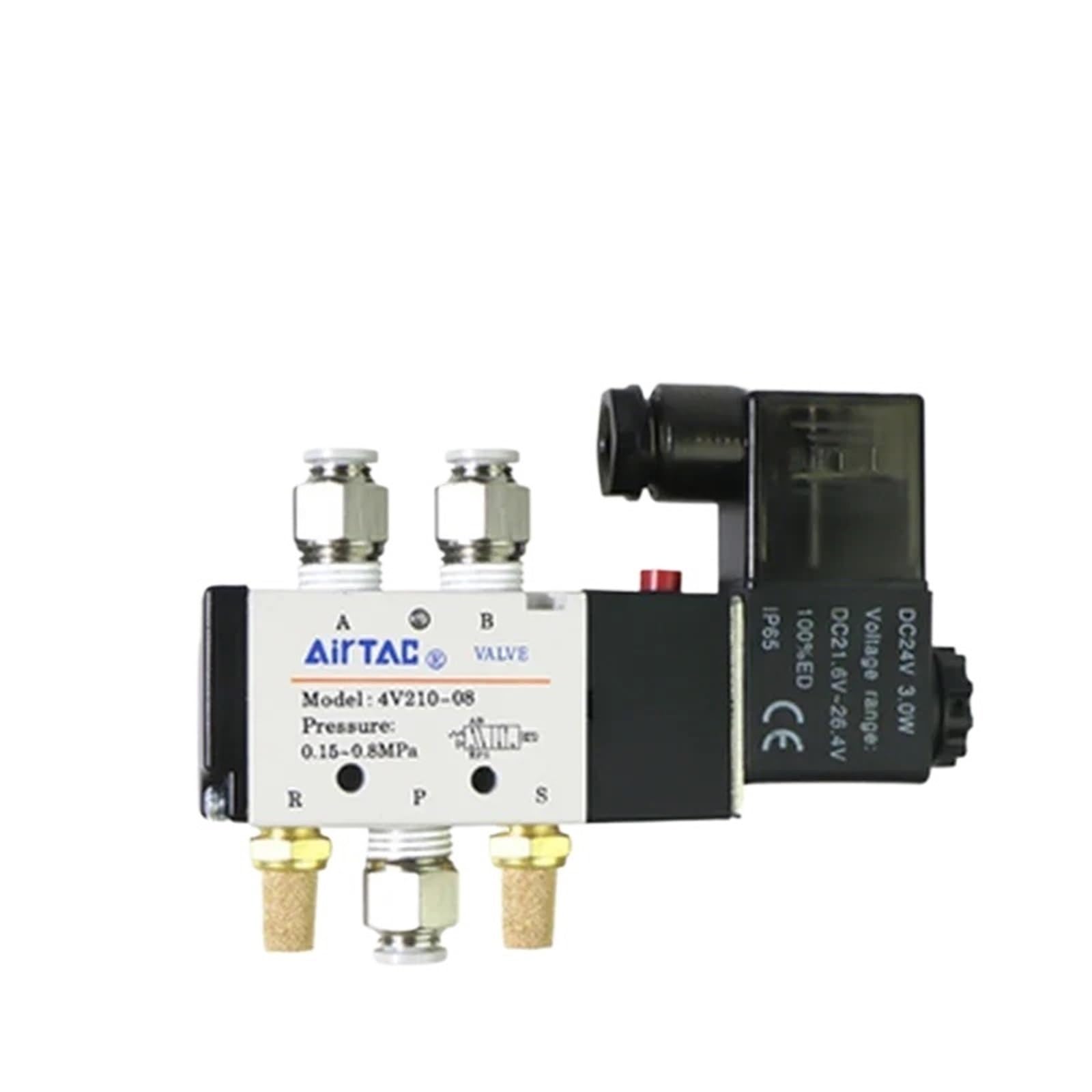 Vmvud 4V110-06 Dc24 4V210-08 24V Solenoid Valve Electronmagnetic 4V210-08-10 24Dc 4V410-15 4V110-06 Ac220 Dc12 Ac24
