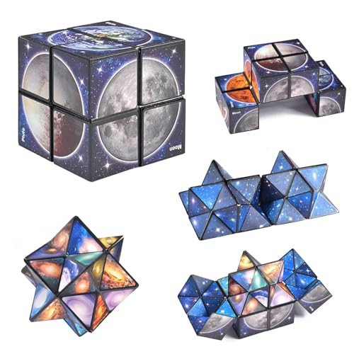 Qooloo 2 en 1 Cubo Mágica, Cubo Mágico Estrella, 3D Puzzle Cubes, Transformación Cubos, Magic Star Cubo, Cubo Infinito, Descompresión Creativo, Cubo Mágica Transformación para Niños y Adultos Qooloo 2 en 1 Cubo Mágica, Cubo Mágico Estrella, 3D Puzzle Cubes, Transformación Cubos, Magic Star Cubo, Cubo Infinito, Descompresión Creativo, Cubo Mágica Transformación para Niños y Adultos